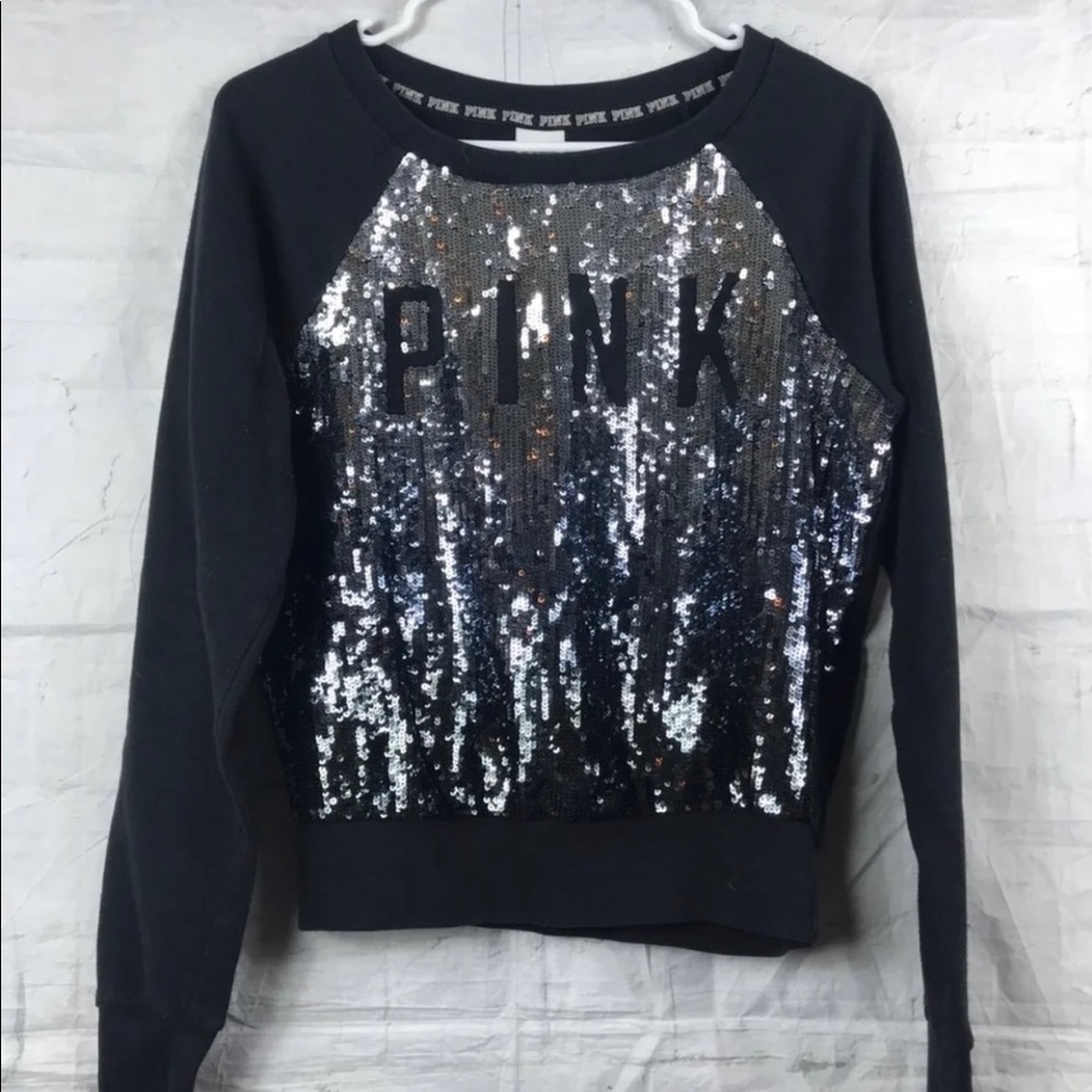 Pink victoria secret sequin sz small